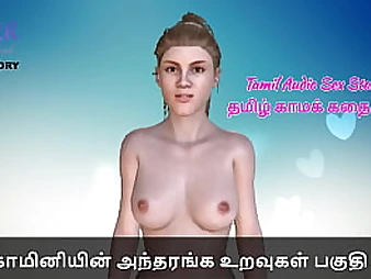 Tamil Audio Fuck-a-thon Story - 4 hot stunners with yam-sized funbags and taut