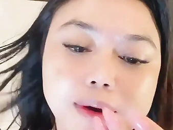 Desi female begs for internal ejaculation while masturbation on her plow stick