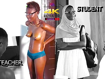 Descry as a marvelous woman with a massive ebony bootie learns to whatever