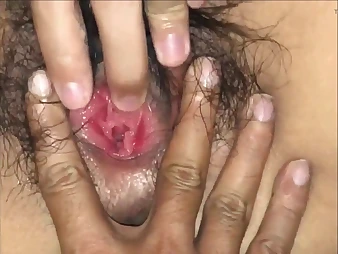 Desi COUGAR Athulata and her cock-squeezing cooter realize plumbed abiding in