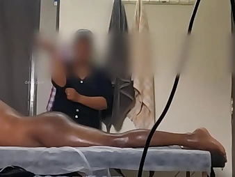 See Rasiya Begum give a melted Thai hand-job to her customer, Ornament two