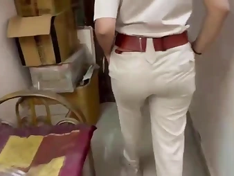 Observe this Indian duo get sloppy in a establishment centre while parceling out