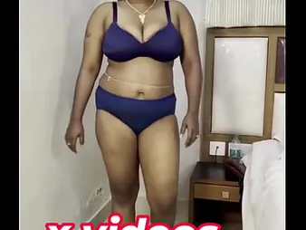 Crazy Indian Aunty with fat fun bags tempts and gargles more than her mammoth