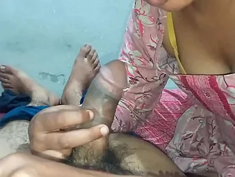 Luckyboyravi & Edible_neha_bhabhi inhaling coal-black stunner's mouth-watering