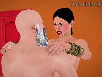 Horny Indian bhabhi gets fucked by say no to parent-in-law nigh a 3D scene
